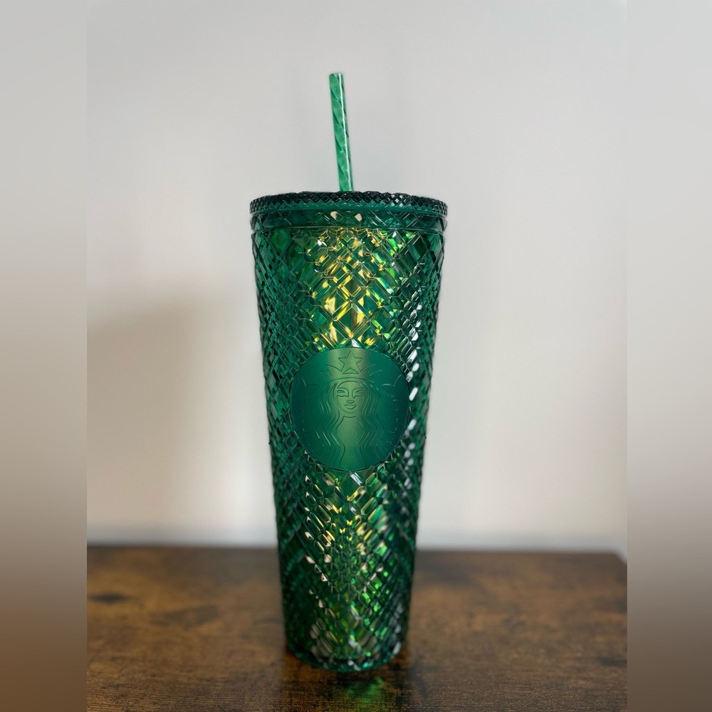 [USED] 2022 Light Emerald Green Jeweled Venti Tumbler